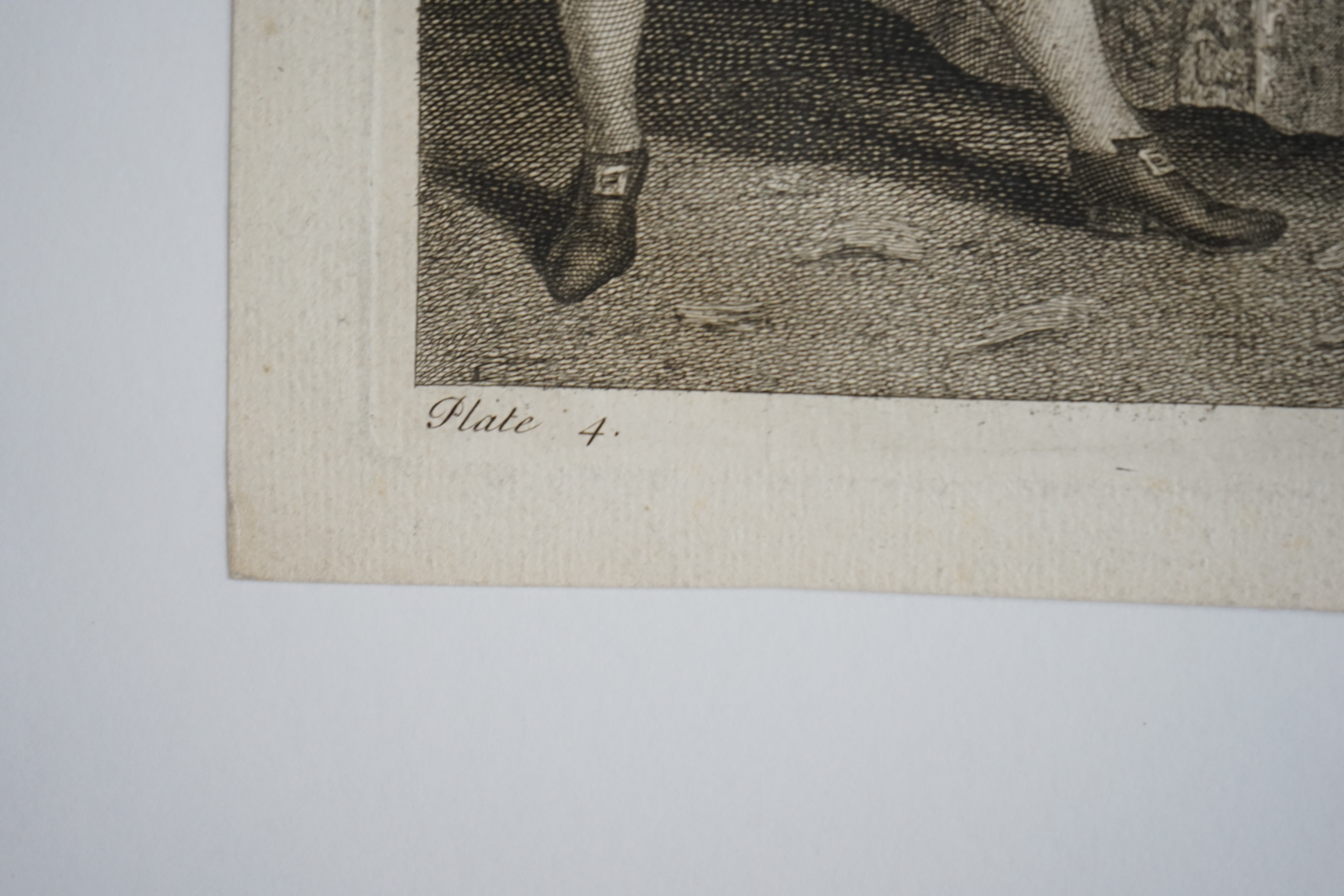 William Hogarth (English, 1697-1764), The Harlots Progress c.1775, Jane Hogarth edition, set of eight engravings, 30.5 x 58cm